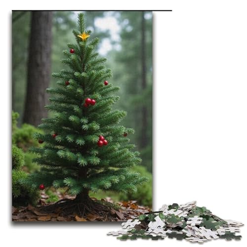 1000-teiliges Puzzle Lernspiele einladende Kiefern-Puzzles für Erwachsene Holzpuzzle für Familienspaß und Spieleabende 1000 Teile (38 x 26 cm) von mowenbingpeng