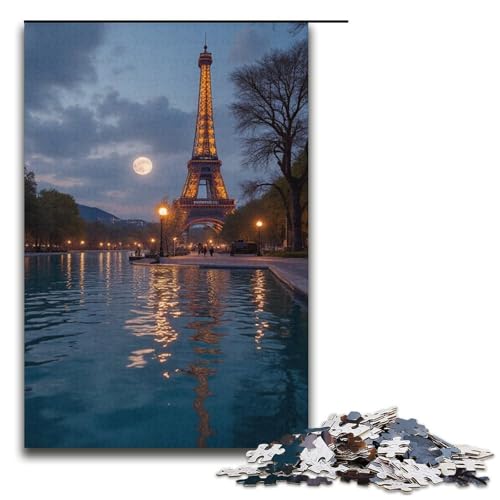 1000-teiliges Puzzle MirageJigsaw für Erwachsene und Kinder Holzpuzzle pädagogisches Spielzeug zum Stressabbau Puzzle 1000 Teile (38 x 26 cm) von mowenbingpeng