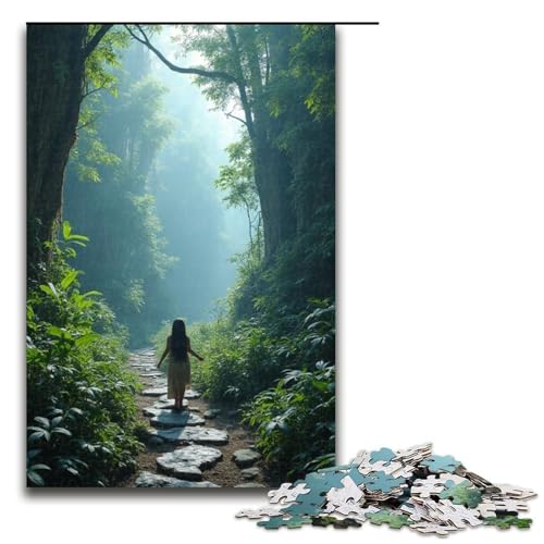 1000-teiliges Puzzle Orchid Valley Puzzle für Erwachsene und Kinder Holzpuzzle pädagogisches Spielzeug zum Stressabbau Puzzle 1000 Teile (75 x 50 cm) von mowenbingpeng