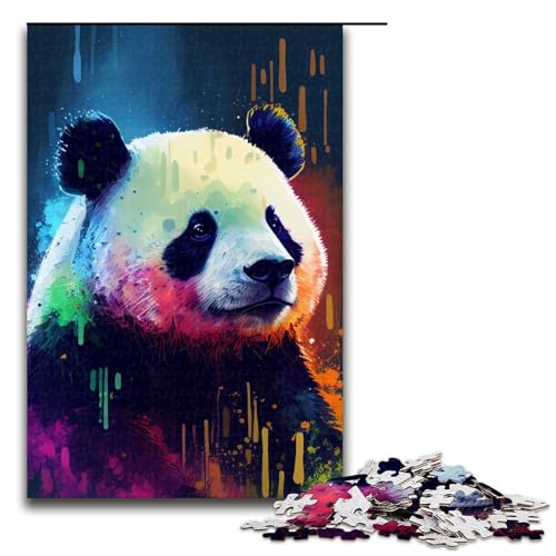 1000-teiliges Puzzle Panda Buntes Puzzle für Erwachsene Holzpuzzle Herausforderndes Spiel 1000 PCS 1000-teiliges Puzzle Panda Buntes Puzzle für Erwachsene Holzpuzzle Herausforderndes Spiel 1000 PCS von mowenbingpeng
