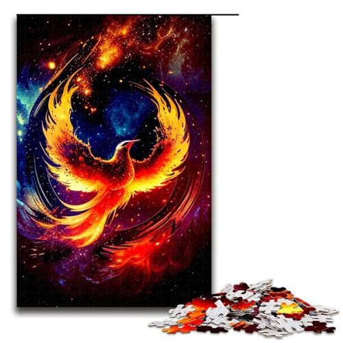 1000-teiliges Puzzle Phoenix12Jigsaw für Erwachsene und Kinder, Holzpuzzle, pädagogisches Stressabbau-Spielzeug, Puzzle 1000 PCS von mowenbingpeng