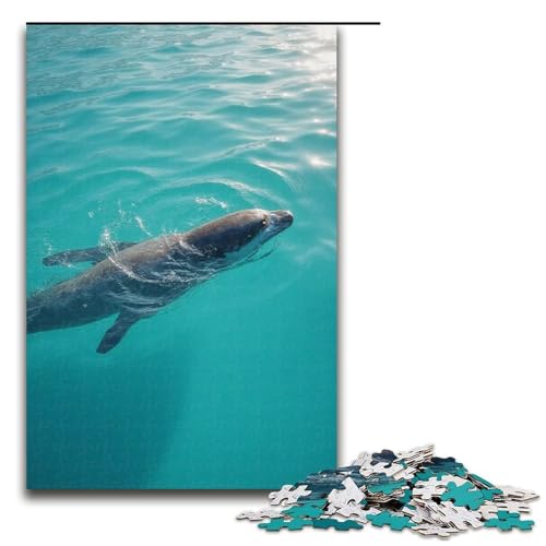 1000-teiliges Puzzle Tauchpuzzle für Erwachsene Holzpuzzle Familienspiele 1000 Teile (75 x 50 cm) von mowenbingpeng