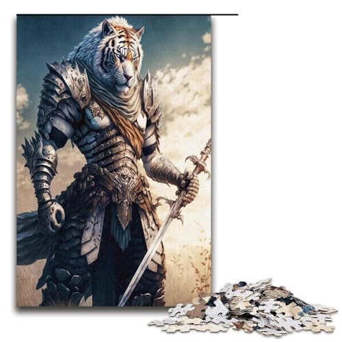 1000 teiliges Puzzle Tiger Puzzle für Erwachsene Holzpuzzle Familienspiel 1000 Teile (38 x 26 cm) von mowenbingpeng