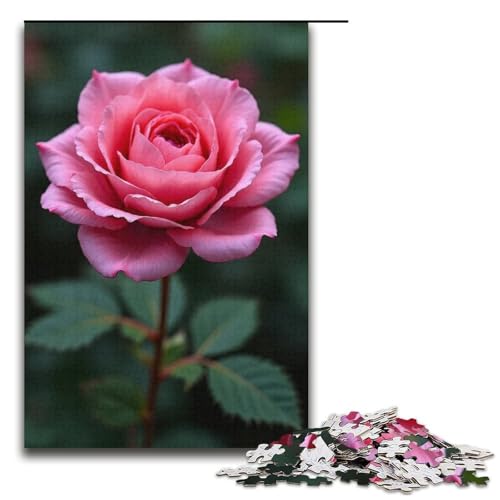 1000-teiliges Puzzle Wild Rose für Erwachsene und Kinder Holzpuzzle pädagogisches Spielzeug zum Stressabbau Puzzle 1000 Teile (38 x 26 cm) von mowenbingpeng