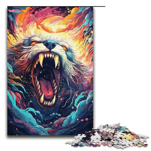 1000-teiliges Puzzle buntes Robben-Puzzle für Erwachsene Holzpuzzle anspruchsvolles Spiel 1000 Teile (38 x 26 cm) von mowenbingpeng