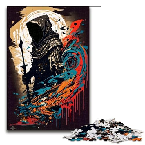 1000-teiliges Puzzle für Erwachsene, „Der Sensenmann“ malen, Puzzle, Geschenk zum Geburtstag, Geschenk für Teenager ab 14 Jahren, 1000 Teile 1000-teiliges Puzzle für Erwachsene, „Der Sensenmann“ malen, Puzzle, Geschenk zum Geburtstag, Geschenk für Teenager ab 14 Jahren, 1000 Teile von mowenbingpeng