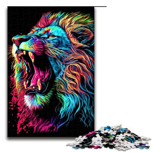 1000-teiliges Puzzle für Erwachsene, Löwe ... Puzzle für Lernspiel, Herausforderung, Spielzeug, Kunstwerk, Geschenk, 1000 Teile von mowenbingpeng