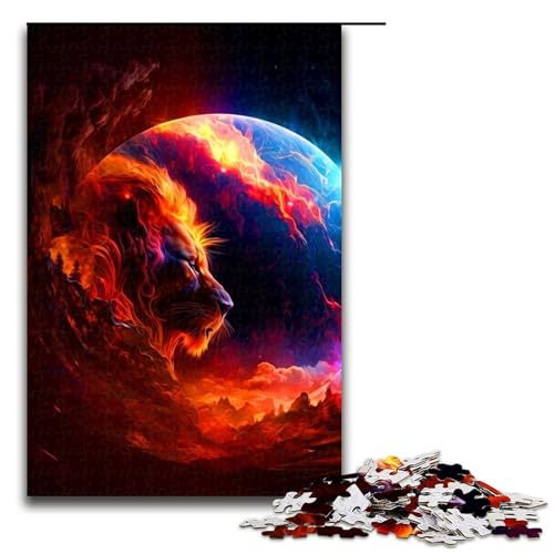 1000-teiliges Puzzle für Erwachsene, Löwen-Puzzle, Lernspiel, Herausforderung, Spielzeug, Kunstwerk, Geschenk, 1000 PCS von mowenbingpeng