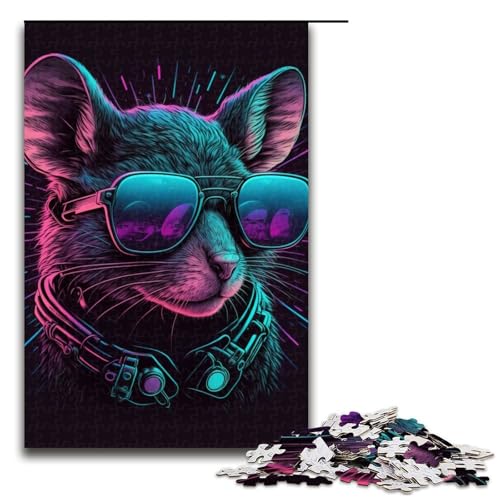 1000-teiliges Puzzle für Erwachsene, Maus-Puzzle, Lernspiel, Herausforderung, Spielzeug, Kunstwerk, Geschenk, 1000 PCS von mowenbingpeng