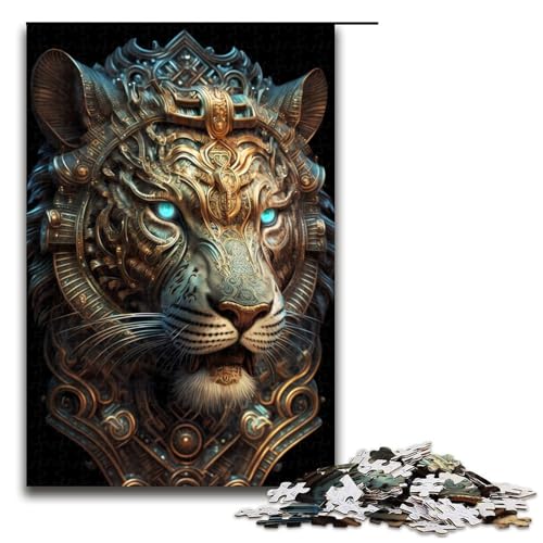 1000-teiliges Puzzle für Erwachsene, Mystischer kosmischer Tiger, Puzzle für Lernspiele, Herausforderung, Spielzeug, Kunstwerk, Geschenk, 1000 PCS von mowenbingpeng