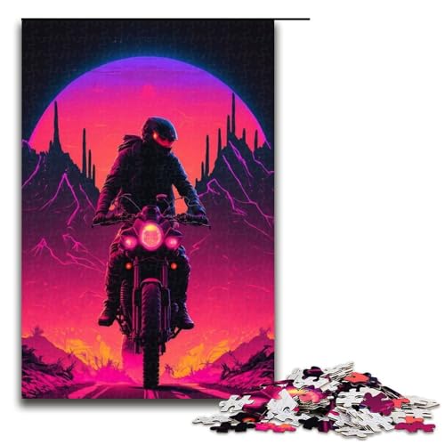 1000-teiliges Puzzle für Erwachsene, Neon-Art-Puzzle für Lernspiele, Herausforderung, Spielzeug, Kunstwerk, Geschenk, 1000 PCS von mowenbingpeng
