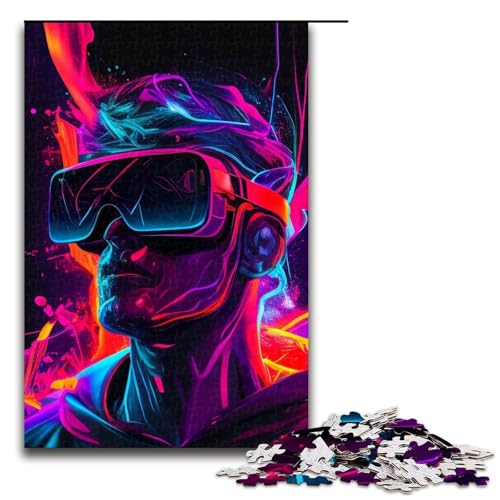 1000-teiliges Puzzle für Erwachsene, Neon Man AI-Puzzle für Kinder, Holzpuzzle, Lernspiel für Erwachsene, 1000 Teile 1000-teiliges Puzzle für Erwachsene, Neon Man AI-Puzzle für Kinder, Holzpuzzle, Lernspiel für Erwachsene, 1000 Teile von mowenbingpeng