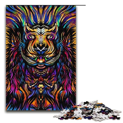 1000-teiliges Puzzle für Erwachsene, Neon-Schamane, Puzzle für Lernspiele, Herausforderung, Spielzeug, Kunstwerk, Geschenk, 1000 PCS 1000-teiliges Puzzle für Erwachsene, Neon-Schamane, Puzzle für Lernspiele, Herausforderung, Spielzeug, Kunstwerk, Geschenk, 1000 PCS von mowenbingpeng