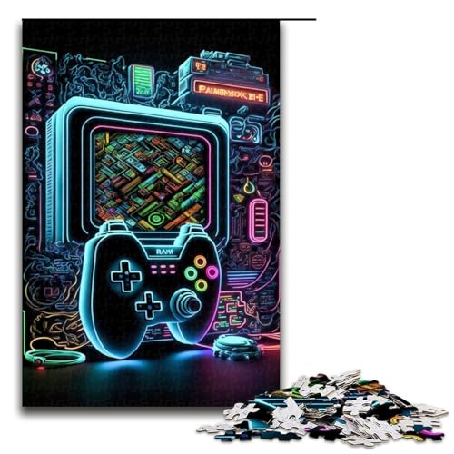 1000-teiliges Puzzle für Erwachsene, Neon-Spiel, Puzzle für Kinder, Holzpuzzle, Lernspiel für Erwachsene, 1000 Teile 1000-teiliges Puzzle für Erwachsene, Neon-Spiel, Puzzle für Kinder, Holzpuzzle, Lernspiel für Erwachsene, 1000 Teile von mowenbingpeng