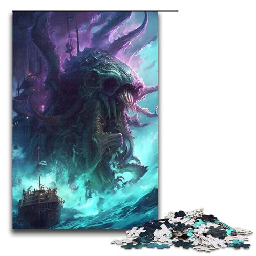 1000-teiliges Puzzle für Erwachsene, Oktopus-Monster-Puzzle – anspruchsvolles Spiel, EIN Kunstwerk, geeignet für Jugendliche ab 14 Jahren, 1000 Teile 1000-teiliges Puzzle für Erwachsene, Oktopus-Monster-Puzzle – anspruchsvolles Spiel, EIN Kunstwerk, geeignet für Jugendliche ab 14 Jahren, 1000 Teile von mowenbingpeng