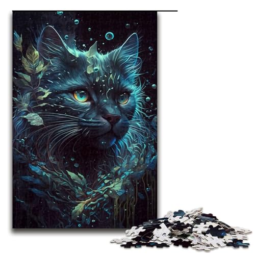 1000-teiliges Puzzle für Erwachsene, Perserkatze, Bezauberndes Puzzle für Kinder, Holzpuzzle, Lernspiel für Erwachsene, 1000 Teile von mowenbingpeng