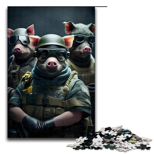 1000-teiliges Puzzle für Erwachsene, Pig Force-Puzzles für Erwachsene, Holzpuzzle, anspruchsvolles Spiel, 1000 Teile 1000-teiliges Puzzle für Erwachsene, Pig Force-Puzzles für Erwachsene, Holzpuzzle, anspruchsvolles Spiel, 1000 Teile von mowenbingpeng