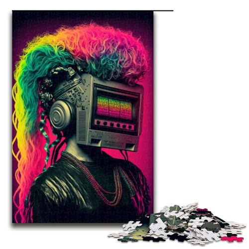 1000-teiliges Puzzle für Erwachsene, Radio Girl Puzzle, praktisches Spiel, 1000 Teile 1000-teiliges Puzzle für Erwachsene, Radio Girl Puzzle, praktisches Spiel, 1000 Teile von mowenbingpeng
