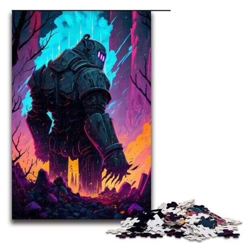1000-teiliges Puzzle für Erwachsene, Roboter-Holzpuzzle, Lernspiel, Herausforderungsspielzeug für Erwachsene, 1000 Teile von mowenbingpeng