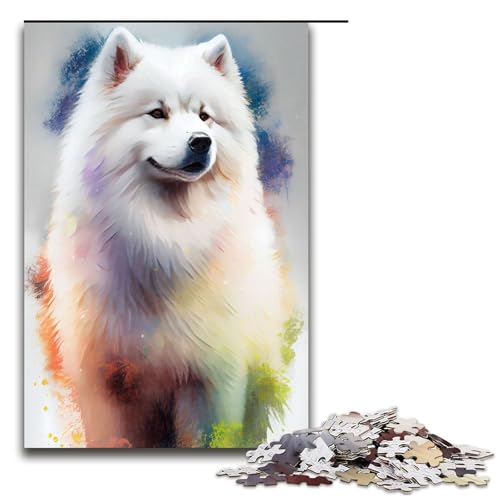 1000-teiliges Puzzle für Erwachsene, Samojede, gezeichnetes Spiel, Puzzles ganze Familie, 1000 PCS 1000-teiliges Puzzle für Erwachsene, Samojede, gezeichnetes Spiel, Puzzles ganze Familie, 1000 PCS von mowenbingpeng