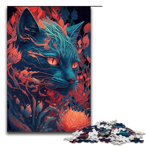 1000-teiliges Puzzle für Erwachsene, Savannah Cat Storybook, Holzpuzzle, Lernspiel für Erwachsene, Herausforderungsspielzeug, 1000 Teile 1000-teiliges Puzzle für Erwachsene, Savannah Cat Storybook, Holzpuzzle, Lernspiel für Erwachsene, Herausforderungsspielzeug, 1000 Teile von mowenbingpeng
