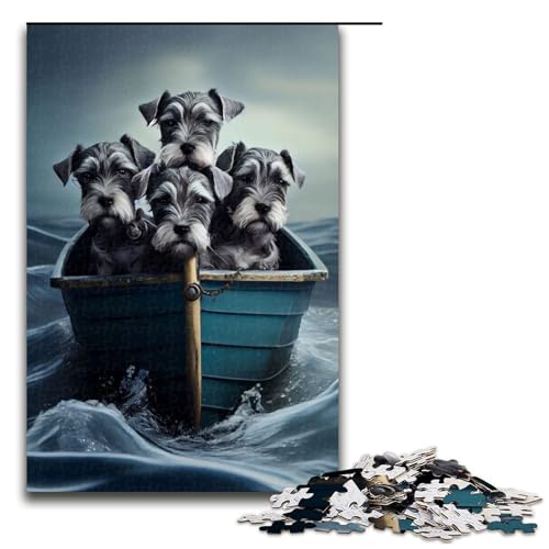 1000-teiliges Puzzle für Erwachsene, Schnauzer-Welpen über Wasser, Puzzle, praktisches Spiel, 1000 Teile 1000-teiliges Puzzle für Erwachsene, Schnauzer-Welpen über Wasser, Puzzle, praktisches Spiel, 1000 Teile von mowenbingpeng