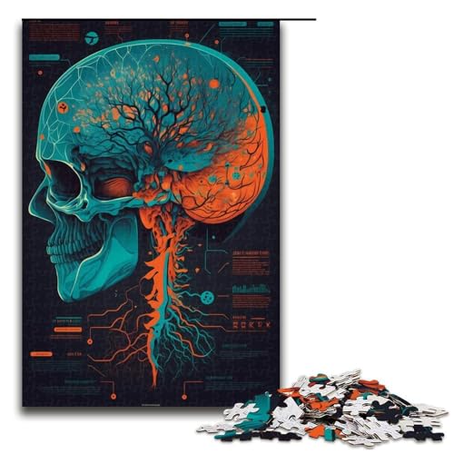 1000-teiliges Puzzle für Erwachsene, Science-Fiction-Gehirnscan-Puzzles für Erwachsene, Holzpuzzle, anspruchsvolles Spiel, 1000 Teile 1000-teiliges Puzzle für Erwachsene, Science-Fiction-Gehirnscan-Puzzles für Erwachsene, Holzpuzzle, anspruchsvolles Spiel, 1000 Teile von mowenbingpeng