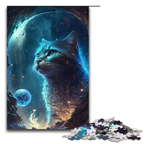 1000-teiliges Puzzle für Erwachsene, Scottish Fold Cat Puzzle, praktisches Spiel, 1000 Teile von mowenbingpeng