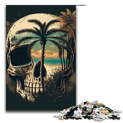 1000-teiliges Puzzle für Erwachsene, Totenkopfinsel-Puzzle für Lernspiele, Herausforderung, Spielzeug, Kunstwerk, Geschenk, 1000 PCS von mowenbingpeng