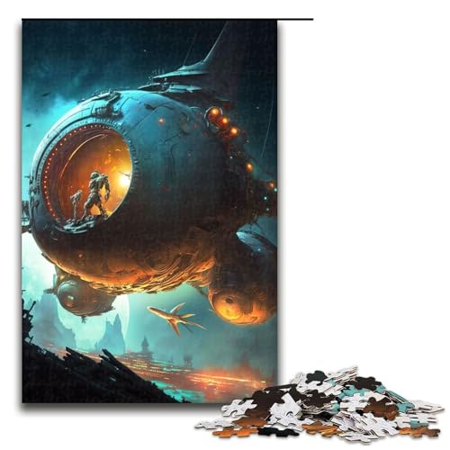 1000-teiliges Puzzle für Erwachsene, postapokalyptisches Alien-Puzzle, Lernspiel, Herausforderung, Spielzeug, Kunstwerk, Geschenk, 1000 PCS 1000-teiliges Puzzle für Erwachsene, postapokalyptisches Alien-Puzzle, Lernspiel, Herausforderung, Spielzeug, Kunstwerk, Geschenk, 1000 PCS von mowenbingpeng
