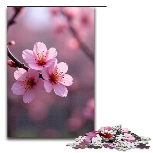 1000-teiliges Puzzle für Erwachsene Aprikosenblüten-Spiel Puzzles ganze Familie 1000 Teile (75 x 50 cm) von mowenbingpeng