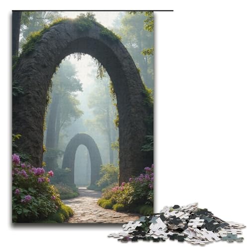 1000-teiliges Puzzle für Erwachsene Arch of Wonderland-Puzzlespiel perfekte Dekoration für Teenager ab 14 Jahren 1000 Teile (38 x 26 cm) von mowenbingpeng
