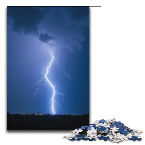 1000-teiliges Puzzle für Erwachsene Blitz-Puzzle für Lernspiele Herausforderung Spielzeug Kunstwerk Geschenk 1000 Teile (38 x 26 cm) von mowenbingpeng