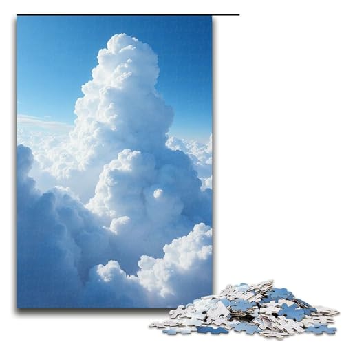 1000-teiliges Puzzle für Erwachsene Cloud Flow-Puzzle – anspruchsvolles Spiel EIN Kunstwerk geeignet für Jugendliche ab 14 Jahren 1000 Teile (75 x 50 cm) von mowenbingpeng