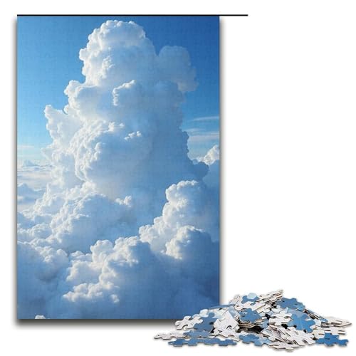 1000-teiliges Puzzle für Erwachsene Cloud Flow Puzzle praktisches Spiel 1000 Teile (38 x 26 cm) von mowenbingpeng