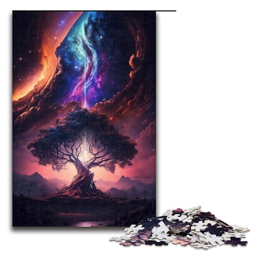 1000-teiliges Puzzle für Erwachsene Cosmic Heaven Puzzle Hands-on-Spiel 1000 Teile (75 x 50 cm) von mowenbingpeng