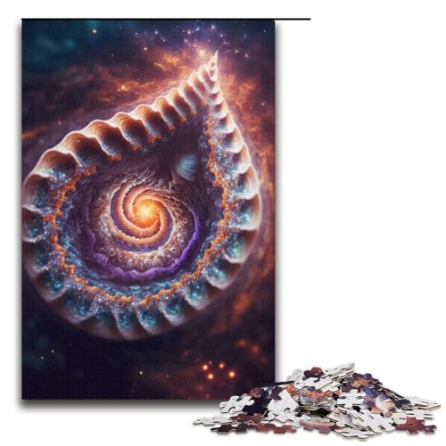 1000-teiliges Puzzle für Erwachsene Cosmic Shell Puzzle Hands-on-Spiel 1000 Teile (38 x 26 cm) von mowenbingpeng