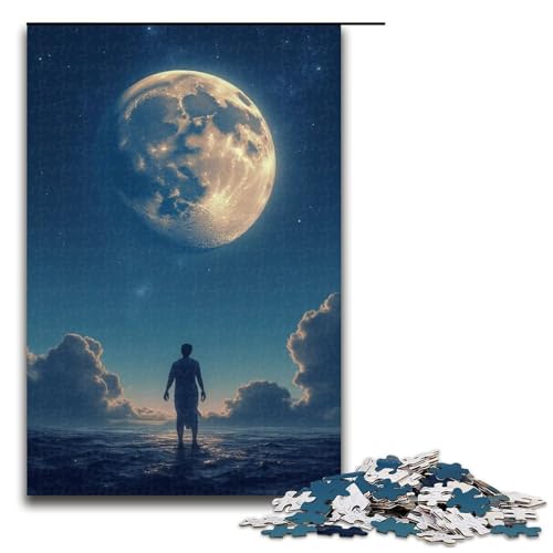 1000-teiliges Puzzle für Erwachsene Der Weite Sternenhimmel Geburtstagsgeschenk für Teenager ab 14 Jahren 1000 Teile (75 x 50 cm) von mowenbingpeng