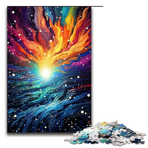 1000-teiliges Puzzle für Erwachsene Fantasie buntes Kunst-Puzzle für Lernspiele Herausforderung Spielzeug Kunstwerk Geschenk 1000 Teile (75 x 50 cm) von mowenbingpeng