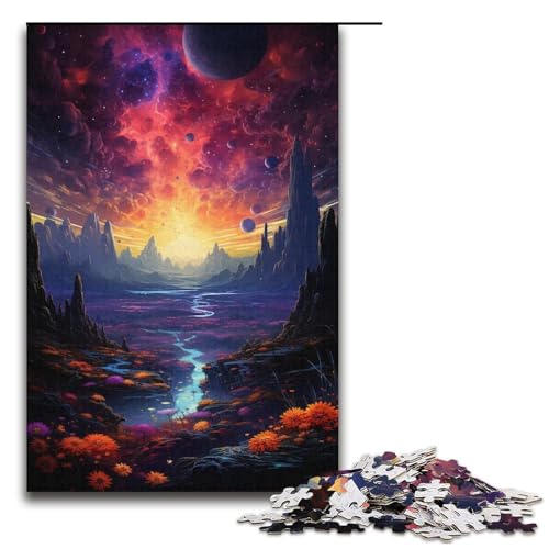 1000-teiliges Puzzle für Erwachsene Fantastische Landschaftspuzzles Geschenke Geburtstagsgeschenke für Teenager ab 14 Jahren 1000 Teile (38 x 26 cm) von mowenbingpeng