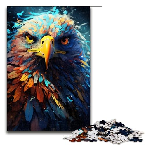 1000-teiliges Puzzle für Erwachsene Fantasy-Art-Adler-Spiel Puzzles ganze Familie 1000 Teile (75 x 50 cm) von mowenbingpeng