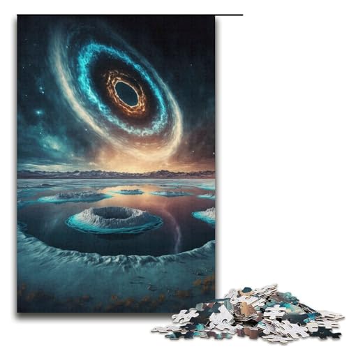 1000-teiliges Puzzle für Erwachsene Farben des Weltraumplaneten-Puzzles Hands-on-Spiel 1000 Teile (38 x 26 cm) von mowenbingpeng