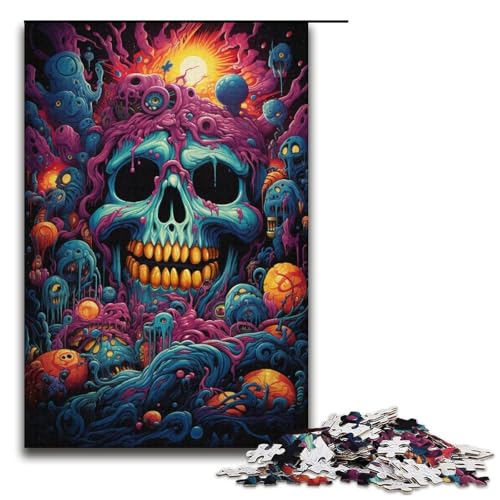 1000-teiliges Puzzle für Erwachsene Farbmonster-Spiel Puzzles ganze Familie 1000 Teile (38 x 26 cm) von mowenbingpeng
