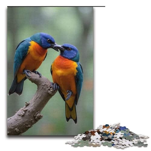 1000-teiliges Puzzle für Erwachsene Kampfvögel-Spiel Puzzles ganze Familie 1000 PCS (38 x 26 cm) von mowenbingpeng
