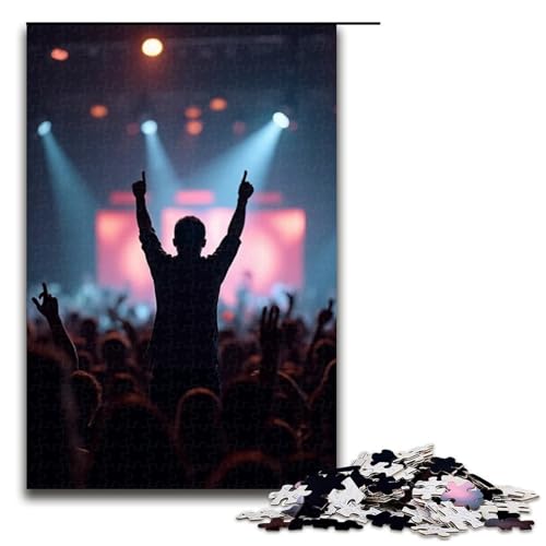 1000-teiliges Puzzle für Erwachsene Konzert-Puzzlespiel perfekte Dekoration für Teenager ab 14 Jahren 1000 Teile (75 x 50 cm) von mowenbingpeng
