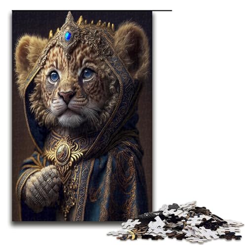 1000 teiliges Puzzle für Erwachsene Löwen Holzpuzzle Lernspiel für Erwachsene Herausforderungsspielzeug 1000 Teile (75 x 50 cm) von mowenbingpeng