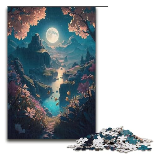 1000 teiliges Puzzle für Erwachsene Mond Set Puzzle für Lernspiele Herausforderung Spielzeug Kunstwerk Geschenk 1000 Teile (38 x 26 cm) von mowenbingpeng