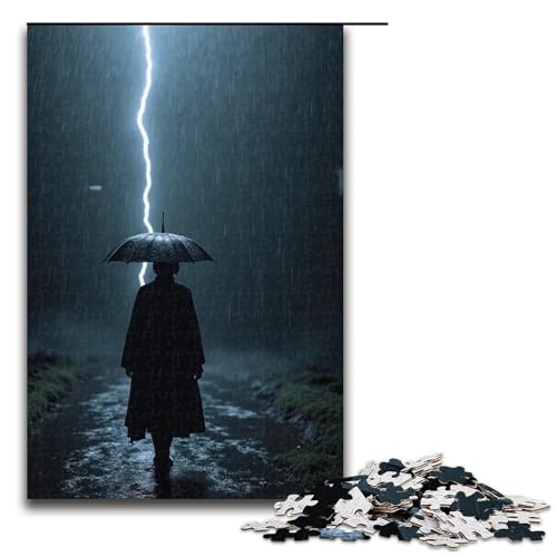 1000-teiliges Puzzle für Erwachsene Nieselregen-Puzzle – anspruchsvolles Spiel EIN Kunstwerk geeignet für Jugendliche ab 14 Jahren 1000 Teile (75 x 50 cm) von mowenbingpeng