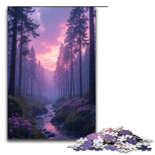 1000-teiliges Puzzle für Erwachsene Orchid Valley Puzzle für Erwachsene Holzpuzzle anspruchsvolles Spiel 1000 Teile (75 x 50 cm) von mowenbingpeng