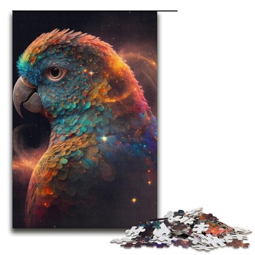 1000-teiliges Puzzle für Erwachsene Papageien-Puzzle Geburtstagsgeschenk für Teenager ab 14 Jahren 1000 Teile (38 x 26 cm) von mowenbingpeng